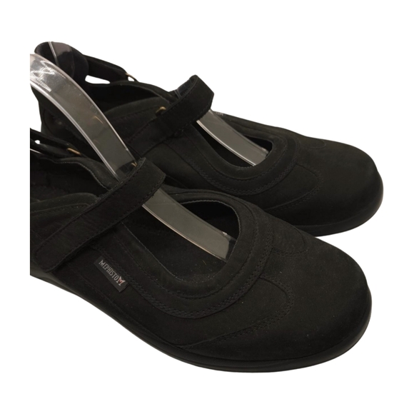Mephisto Women's Runoff Mary Jane Slip On Flats Black Suede Leather Size 9.5 - Picture 3 of 13